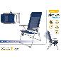 SILLA PLEGABLE SLIM ALU 6 POSI 47X66X107 CM C/ASA