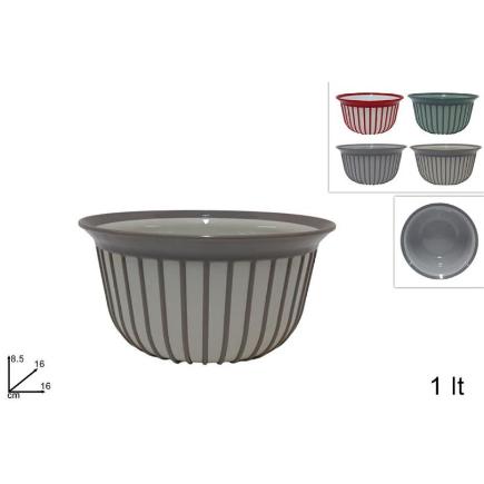 BOWL PLASTICO 1 LT 4 COL