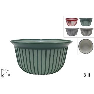 BOWL PLASTICO 3 LT 4 COL