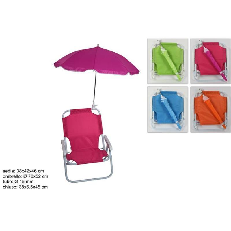 SILLA PLEGABLE INFANTIL CON SOMBRILLA