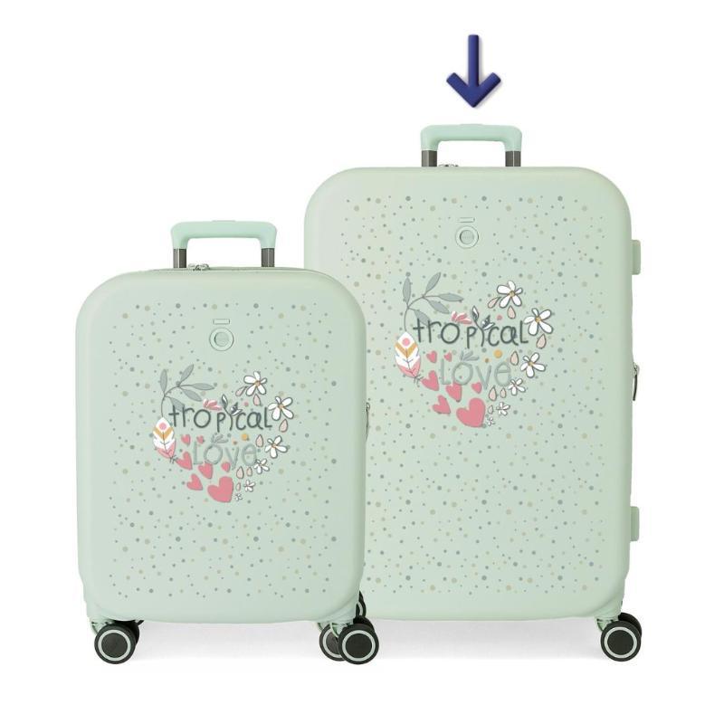 TROLLEY ABS 70 CM. 4R. TROPICAL LOVE