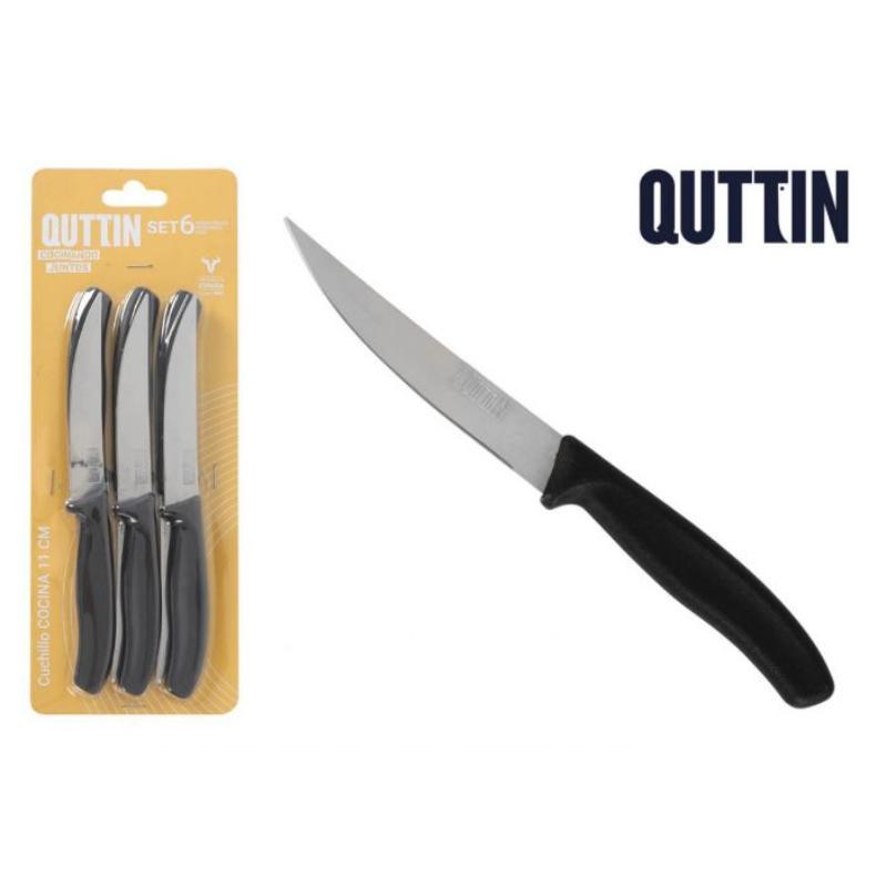 SET 6 PZS CUCHILLOS BISTEC FILO 11 CM