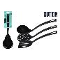 SET 3 UTENSILIOS NYLON QUTTIN NEGRO