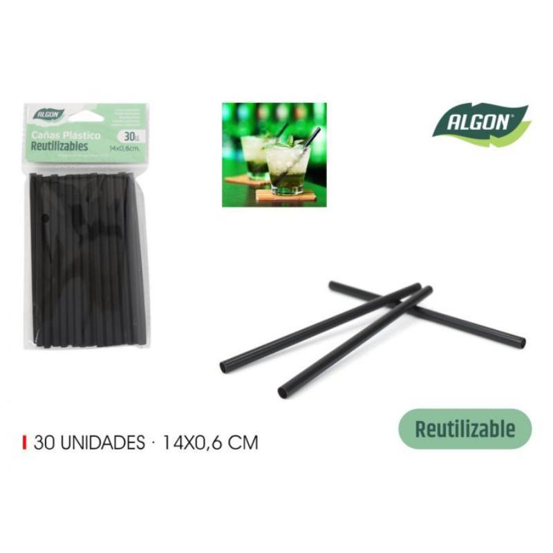 PAJITAS PLAST REUTIL 30 P 14/6 COCKT ALGO