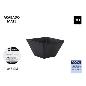 BOL MELAMINA MATE BLACK 10X6 CM
