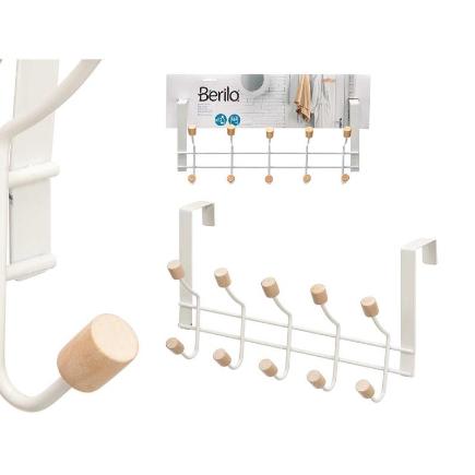 PERCHA 10 POMOS PUERTA BLANCA
