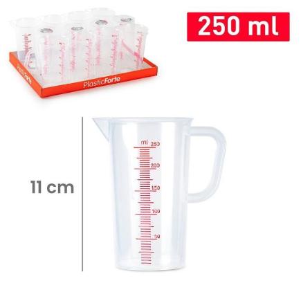 JARRA MEDIDORA SLIM 250 ML TRANSPARENTE