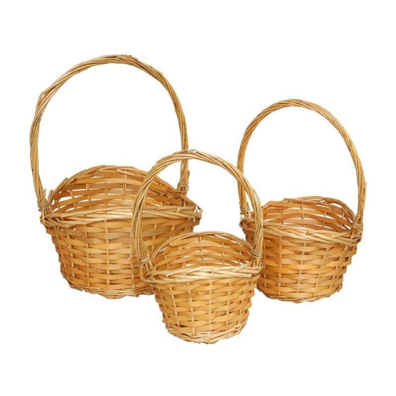 SET 3 CESTOS ALUKA 26X26X38 CM