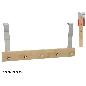PERCHERO PARED BAMBU 5 GANCHOS 39.8X18.5 CM