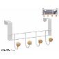 PERCHA PARA PUERTA 4 POMOS 22X12.5 CM