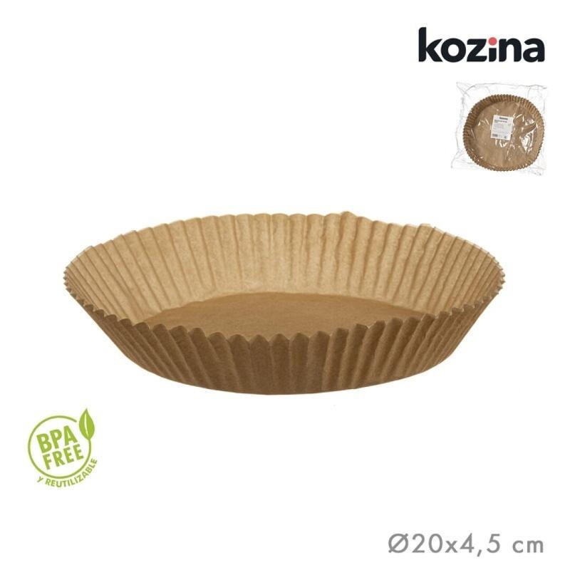 SET 20 MOLDES PAPEL AIRFRYER REDONDA 20 CM LFGB