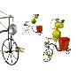 MACETERO BICICLETA RANA