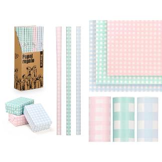 ROLLO PAPEL REGALO 70X200 CUADROS SURT