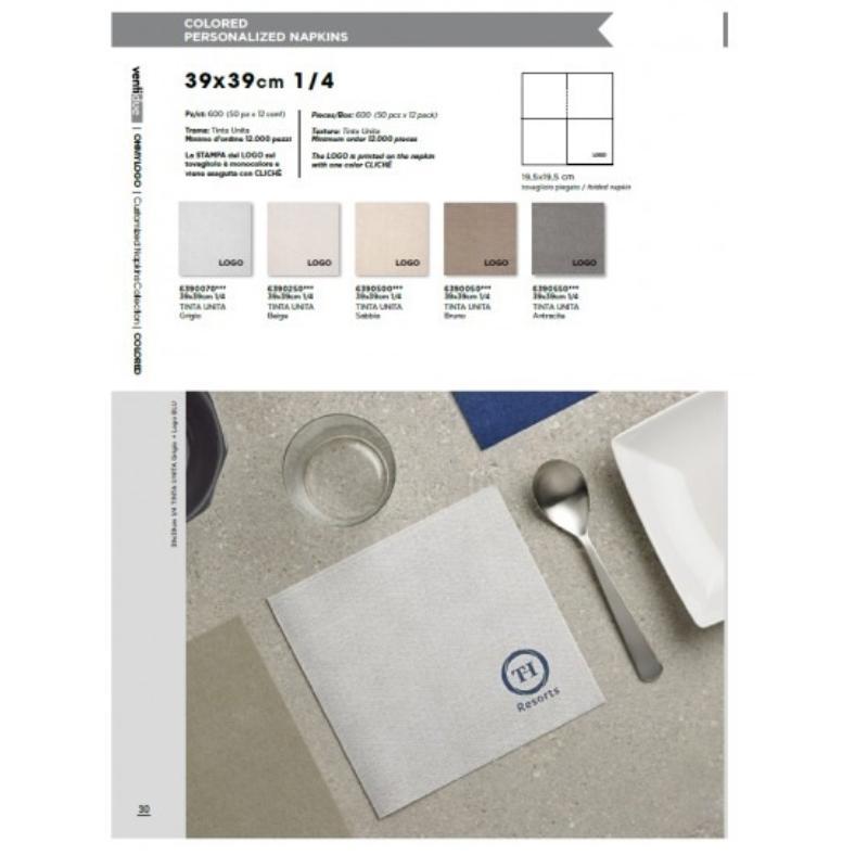 PAQ. 50 SERVILLETAS 40X40 BRUNO REF.6400050