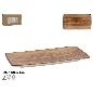 FUENTE REGTANGULAR 20X11X1.5 CM COLOR MADERA