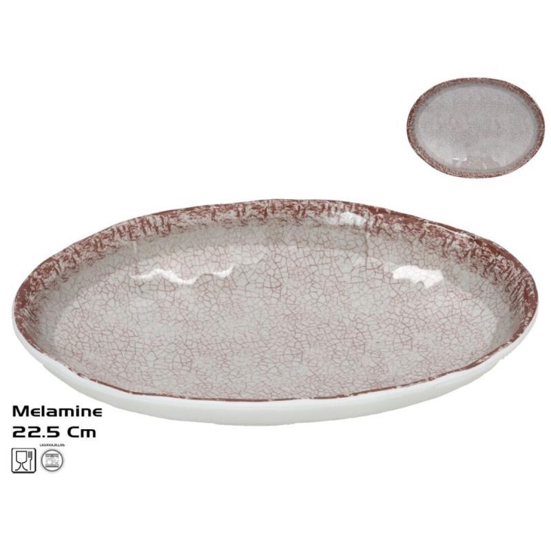 PLATO OVAL GUAYABA 22.5 CM