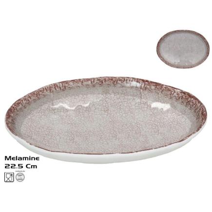 PLATO OVAL GUAYABA 22.5 CM