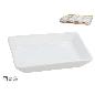 SALSERA APERITIVO GRES LUNA RECT 12.8X10.2X2.5 CM BLANCO