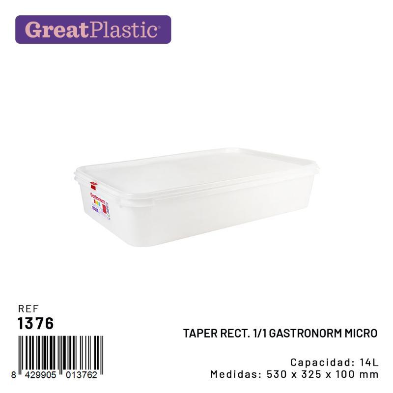 TAP. RECT 1/1 GAST MICRO 530X325X100 14L