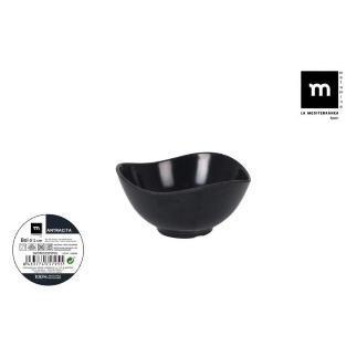 BOL MELAMINA ANTRACITA 12 CM MD 270 ML