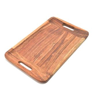 BANDEJA GRANDE MADERA NATURAL 40X26X2 CM