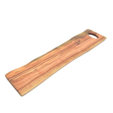 TABLA DE CORTAR DE MADERA NATURAL 70X16X1.5 CM