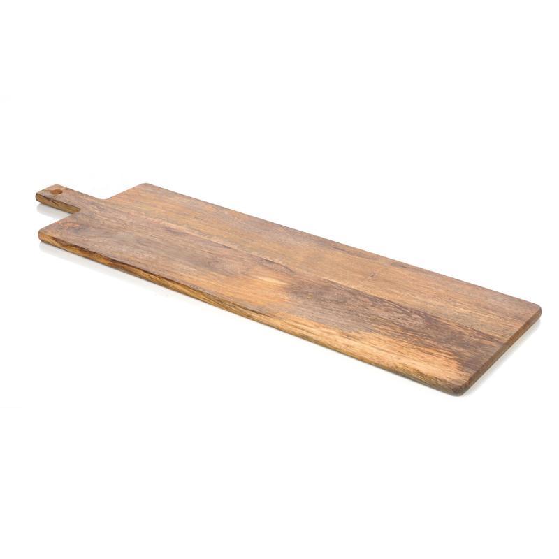TABLA DE TRITURAR DE MADERA GRANDE CON ASA 75X25X1.5 CM
