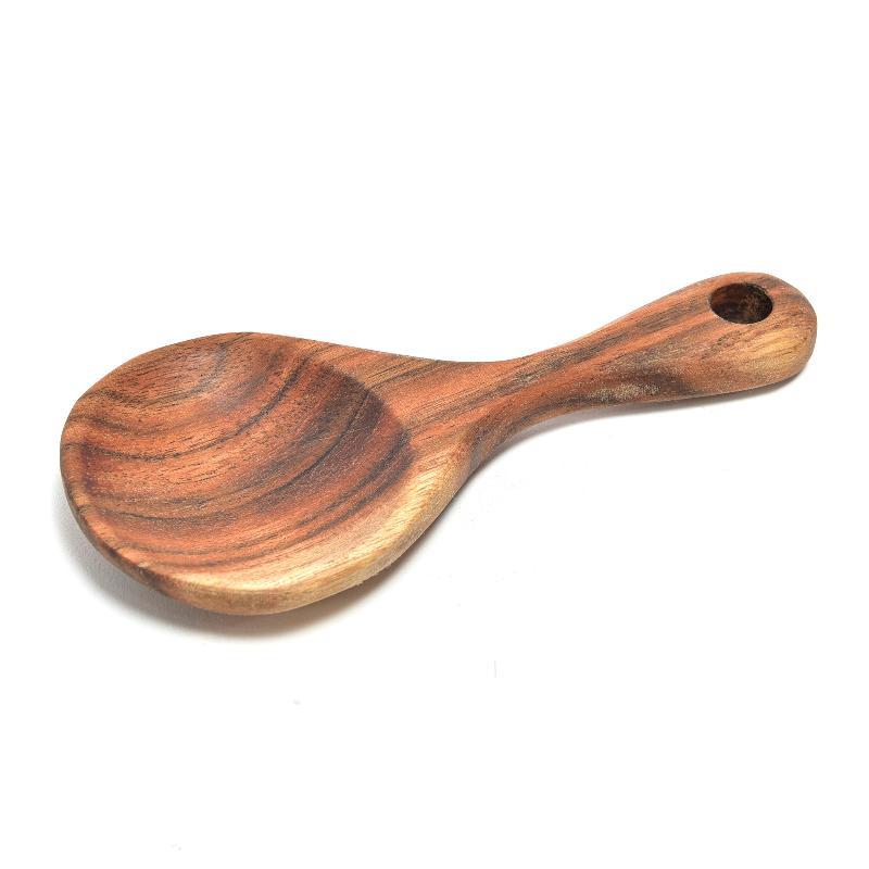 CUCHARA MONO PORCION MADERA NATURAL 16.5X8X1 CM
