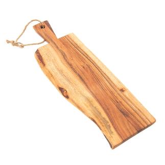 TABLA DE CORTAR DE MADERA NATURAL 46X18X1.5 CM