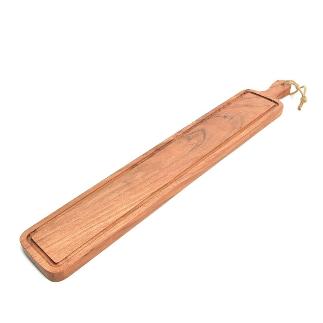 BANDEJA SERVIDO DE MADERA NATURAL 70X13X2 CM
