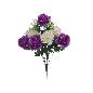 RAMO ROSAS-CLAVELES X9- 43 CM VIOLETA
