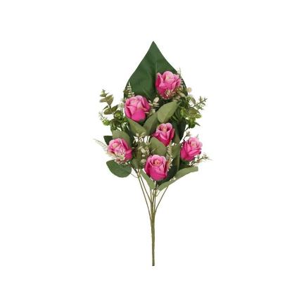 CONJUNTO CAPULLOS SATIN X 8-52 CM FUCSIA