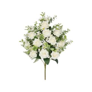 CONJUNTO ROSITAS X11-56 CM BLANCO