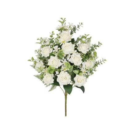 CONJUNTO ROSITAS X11-56 CM BLANCO