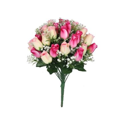 RAMO CAPULLOS SATIN X 32-44 CM ROSA