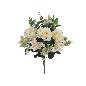 RAMO ROSAS-LILIUM X12 54 CM CREMA
