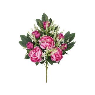 CONJUNTO PEONIA-CAPULLO X12-55 CM VIOLETA