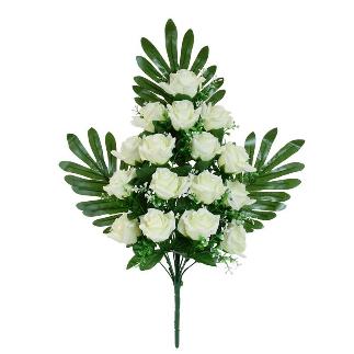 CONJUNTO ROSAS BELLA X 16-58 CM BLANCO