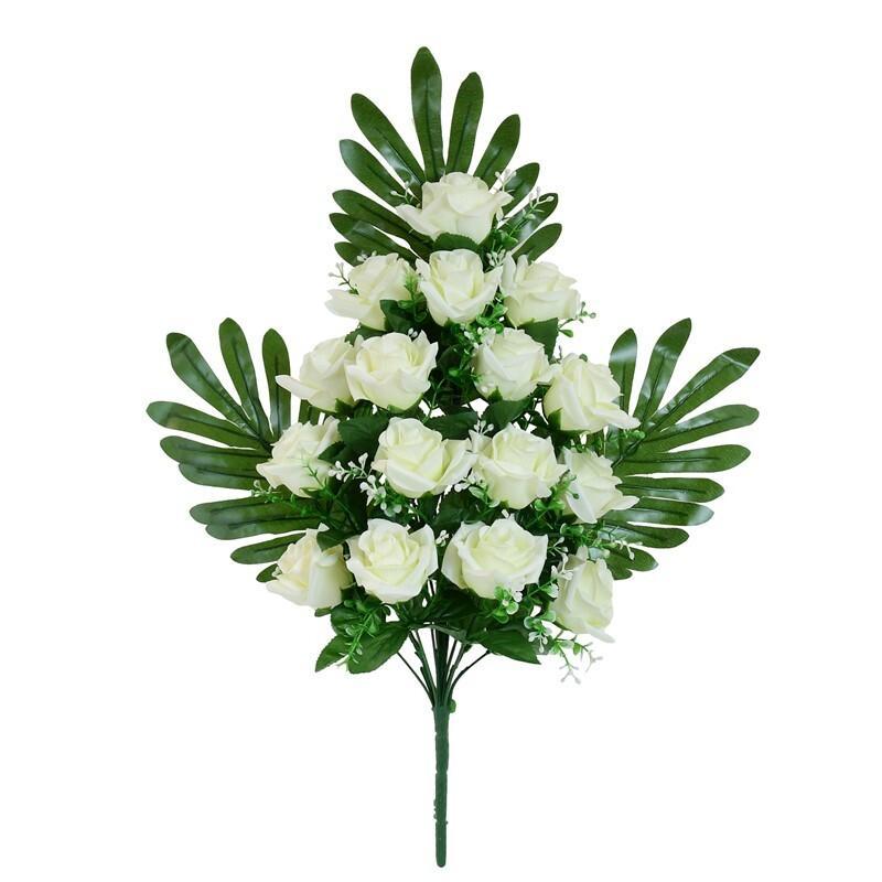 CONJUNTO ROSAS BELLA X 16-58 CM BLANCO