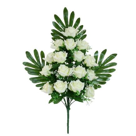 CONJUNTO ROSAS BELLA X 16-58 CM BLANCO