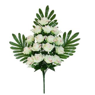 CONJUNTO ROSAS BELLA X 16-58 CM CREMA