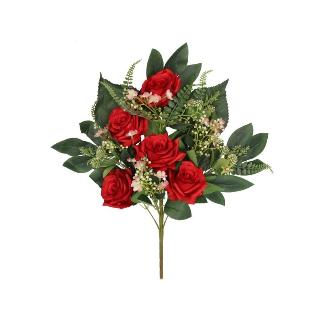 CONJUNTO ROSAS LIA X 12-56 CM ROJO