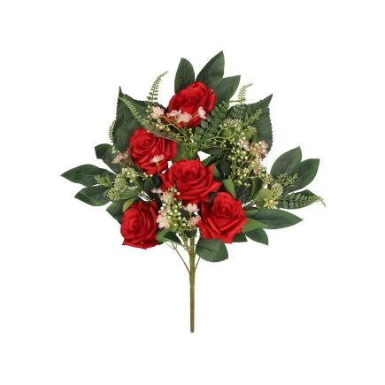 CONJUNTO ROSAS LIA X 12-56 CM ROJO