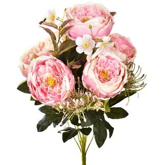 RAMO ROSA INGLESA 50 CM ROSA