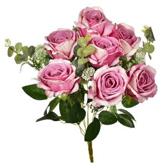 RAMO DE ROSAS 47 CM FUCSIA