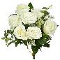 RAMO DE ROSAS 47 CM CREMA