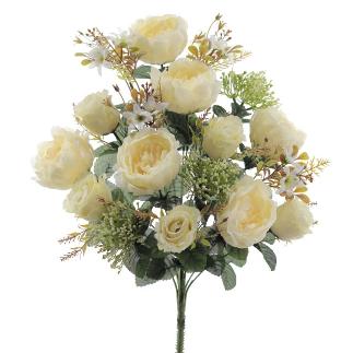 PALMA PEONIAS Y CAPULLOS BEIGE