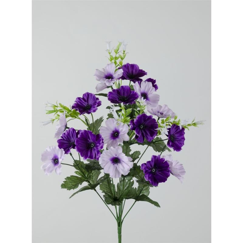 RAMO ANEMONA X9 45 CM LILA