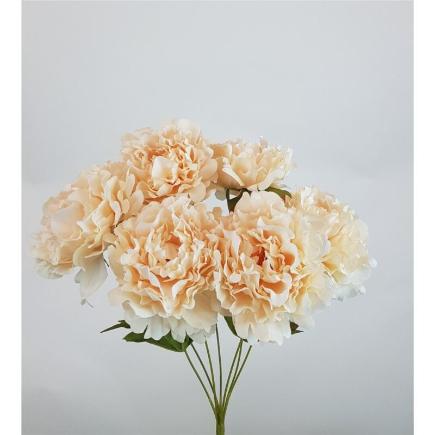 RAMO PEONIA X 7 50X37 CM VAINILLA