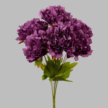 RAMO PEONIA X 7 50X37 CM CORAL